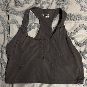 Aerie Black Racerback Sports Bra